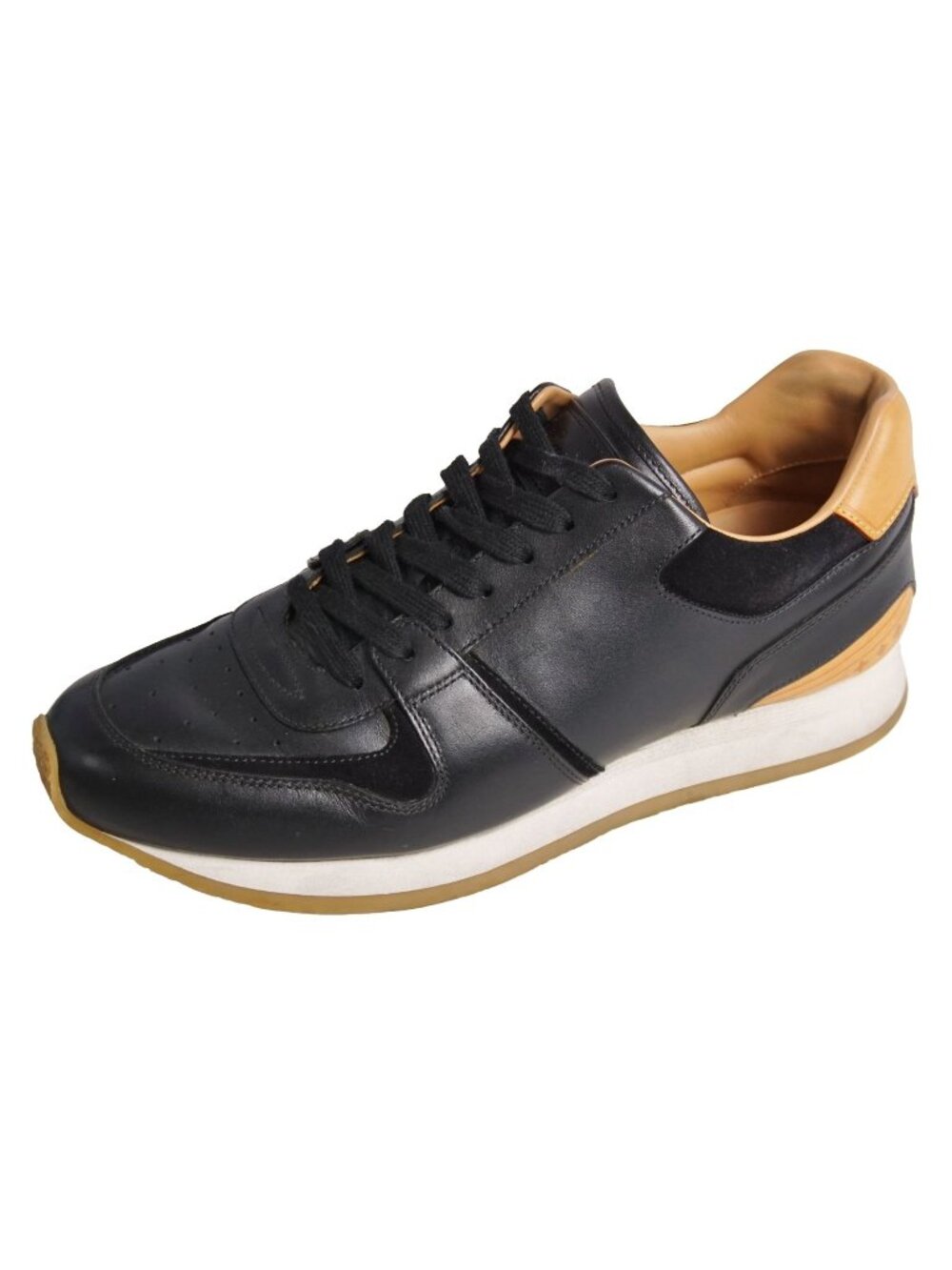 Louis Vuitton Sneakers Run Away Low Cut Shoes Leather Black 7